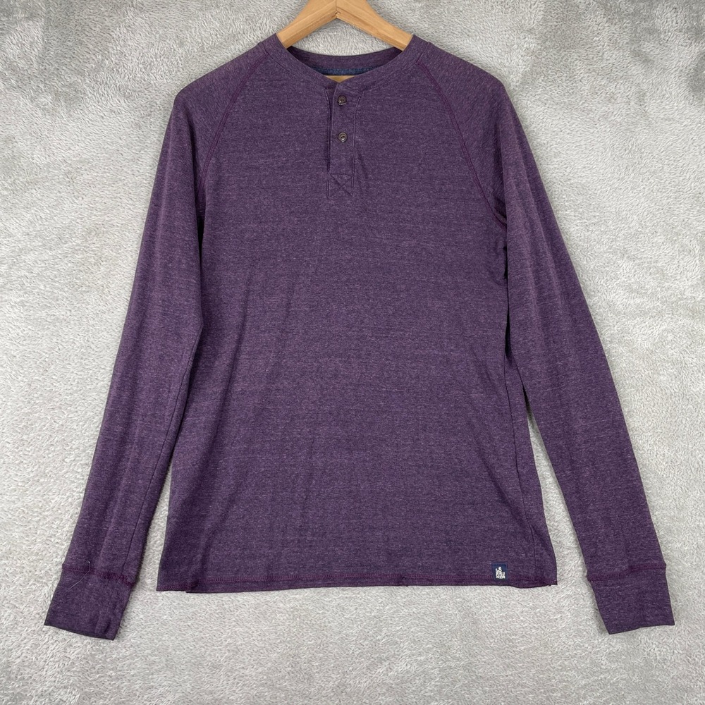 The North Face Henley Mens Small Purple Raglan Sleeve California Heritage Shirt